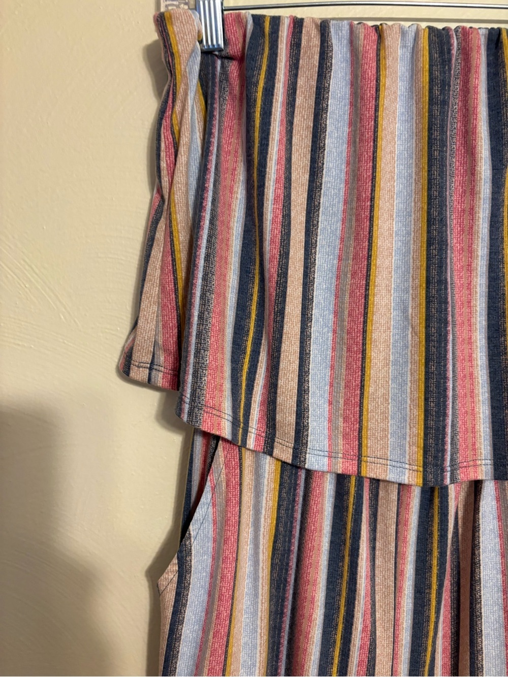 🌈 Gypsies & Moondust Striped Strapless Wide Leg Jumpsuit Small Boho Festival - Picture 4 of 6